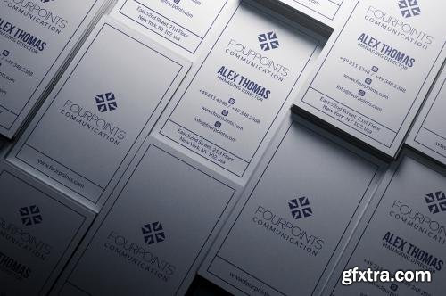 CreativeMarket Simple White Business Card 586301