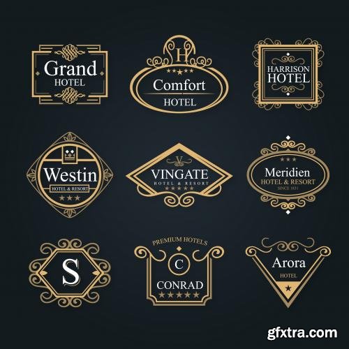 CreativeMarket Set Luxury Logos 29 in 1 582691 CreativeMarket Set Luxury Logos 29 in 1 582691