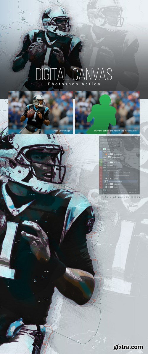 CM - Digital Canvas Photoshop Actions 585266 CM - Digital Canvas Photoshop Actions 585266