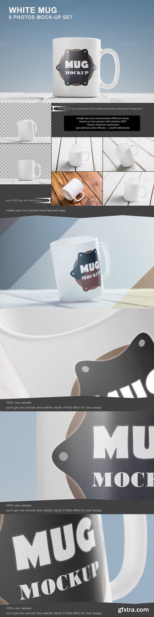 CM - White Mug Mockup Set - 6 photos 586065 CM - White Mug Mockup Set - 6 photos 586065
