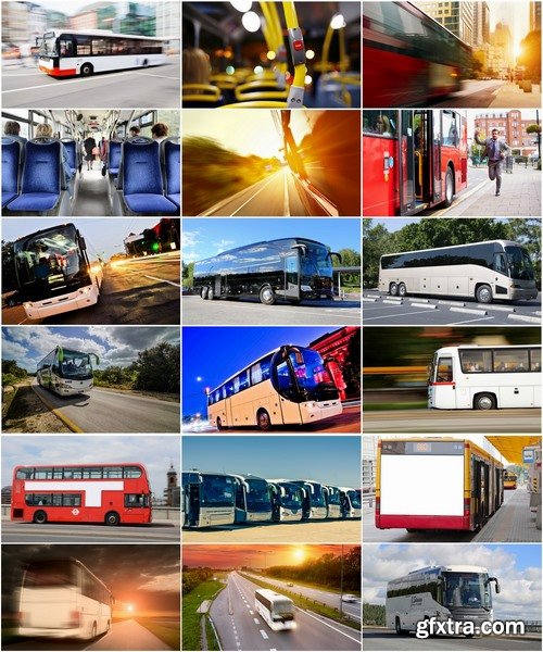 Collection of bus transport journey motorway 25 HQ Jpeg