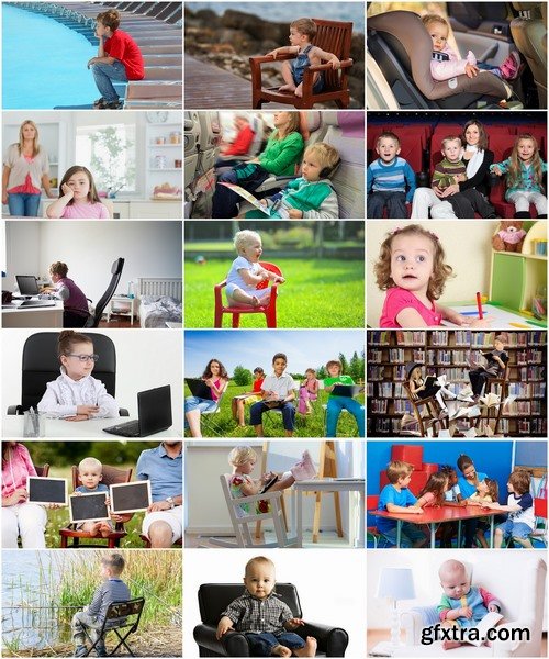 Collection of child children teenager on chair 25 HQ Jpeg