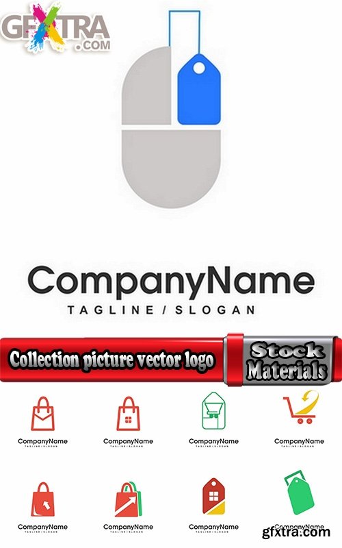 Collection picture vector logo illustration of the business campaign 29-25 EPS