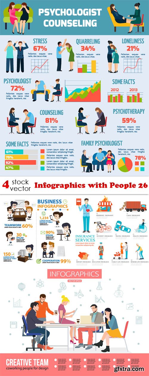 Vectors - Infographics with People 26