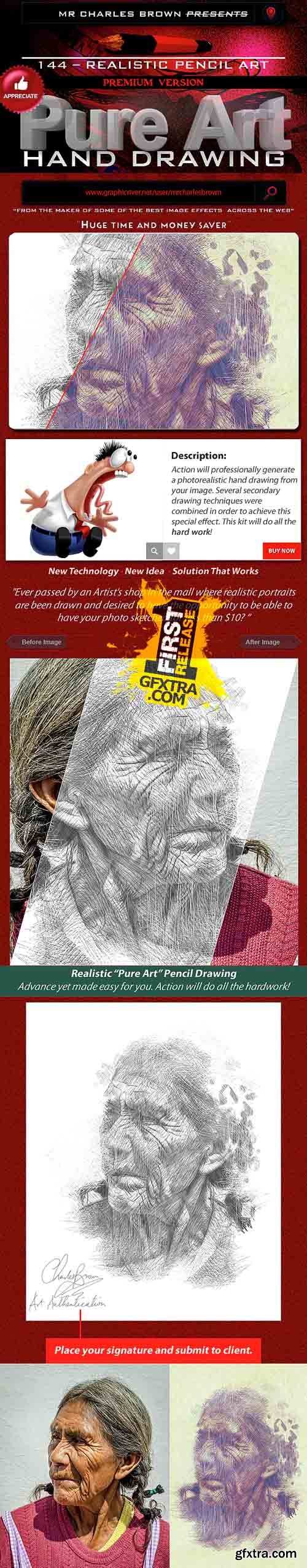 GR - Pure Art Hand Drawing 144 &ndash; Realistic Pencil Art 15027761