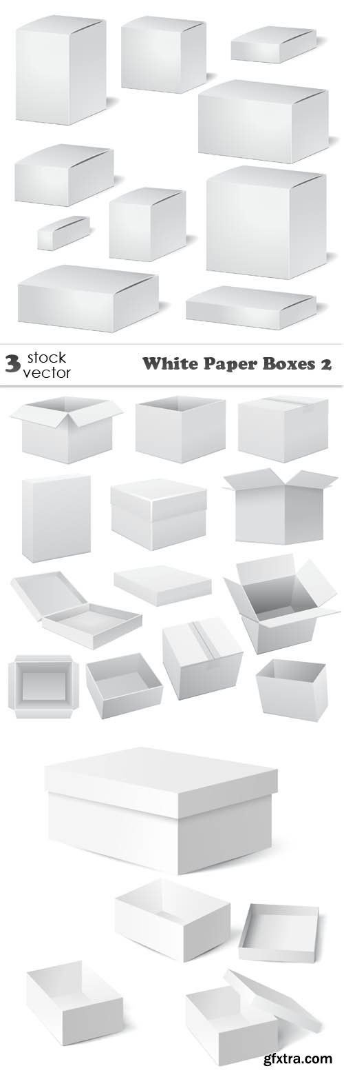 Vectors - White Paper Boxes 2