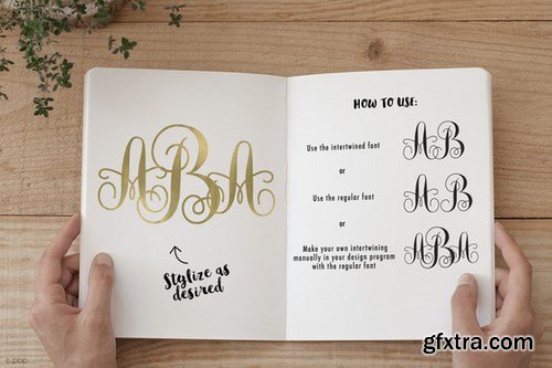 CM - Intertwined Monogram She Font 585447