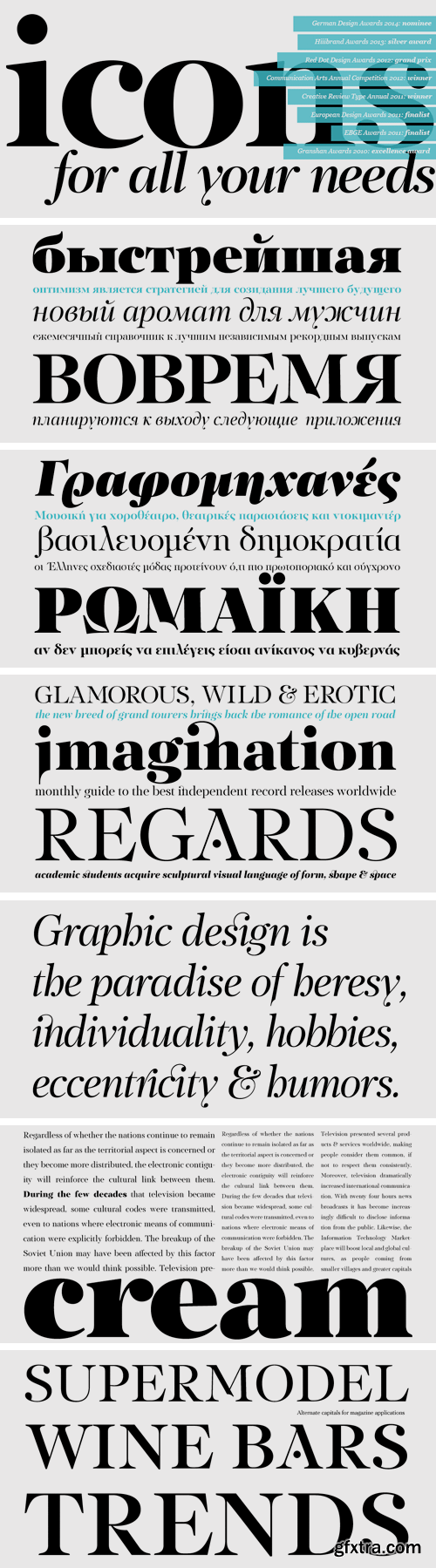 PF Regal Display Pro Font Family