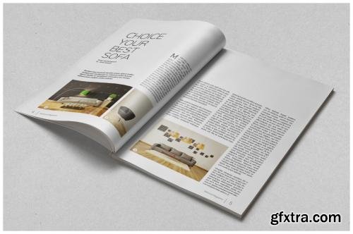 CreativeMarket Minimal Magazine Template 595561