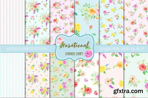 CreativeMarket Watercolor Mini Bundle Sensational 564861