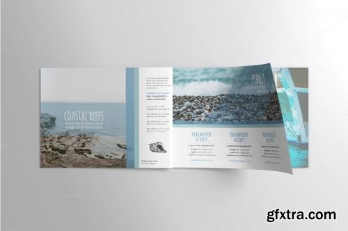 CreativeMarket A5 6PAGE Preserve the Ocean Brochure 276948