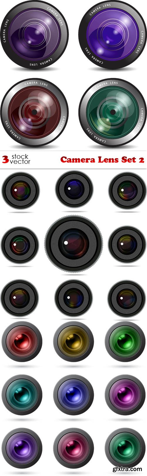 Vectors - Camera Lens Set 2