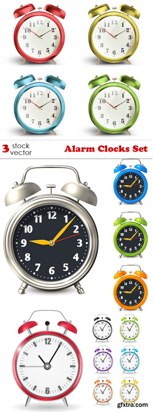 Vectors - Alarm Clocks Set