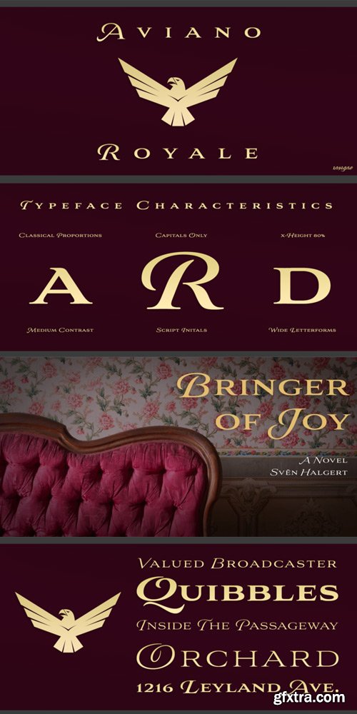 Aviano Royale Font Family $180