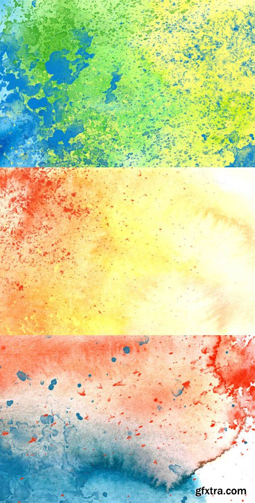 Watercolor Splatters and Washes Watercolor Splatters and Washes