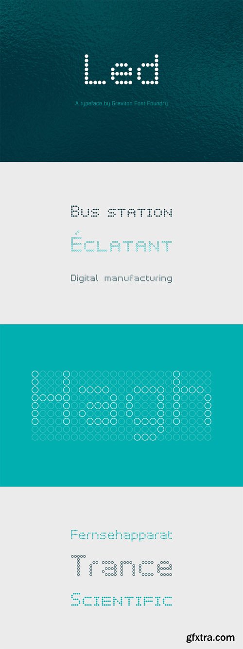 CM - Led Font Family 614179 CM - Led Font Family 614179