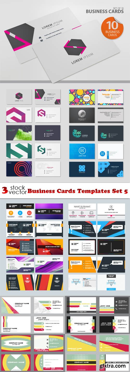 Vectors - Business Cards Templates Set 5