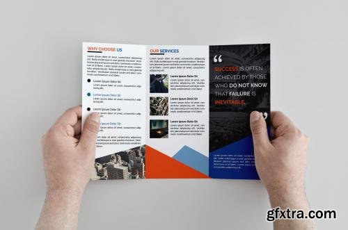 CreativeMarket Corporate Trifold Brochure 628509