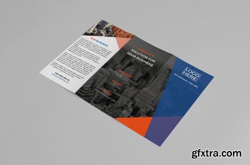 CreativeMarket Corporate Trifold Brochure 628509