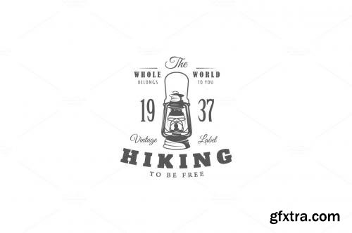 CreativeMarket 9 Camping logos templates 620033