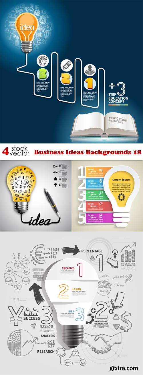 Vectors - Business Ideas Backgrounds 18