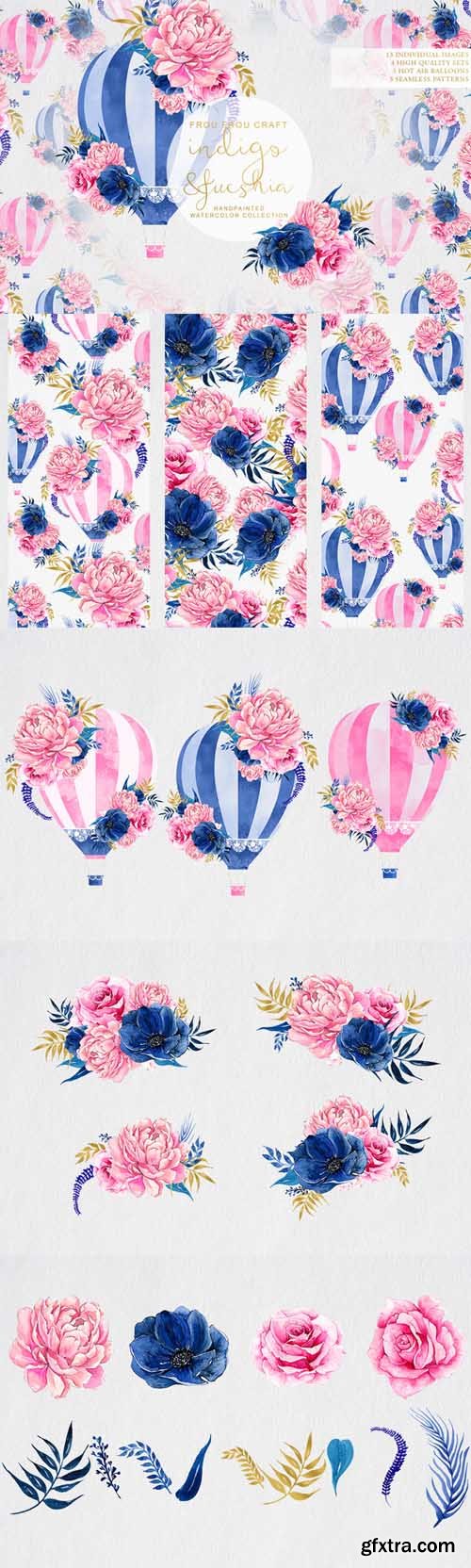 CM - Indigo and Fucshia 629206 CM - Indigo and Fucshia 629206