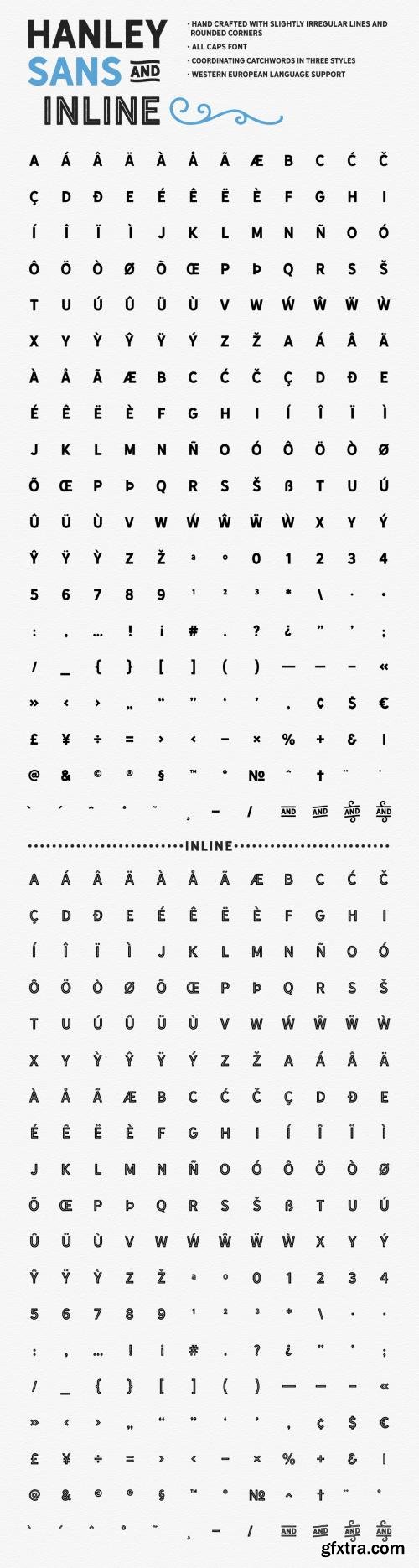 Creativemarket Hanley Font Collection 623759