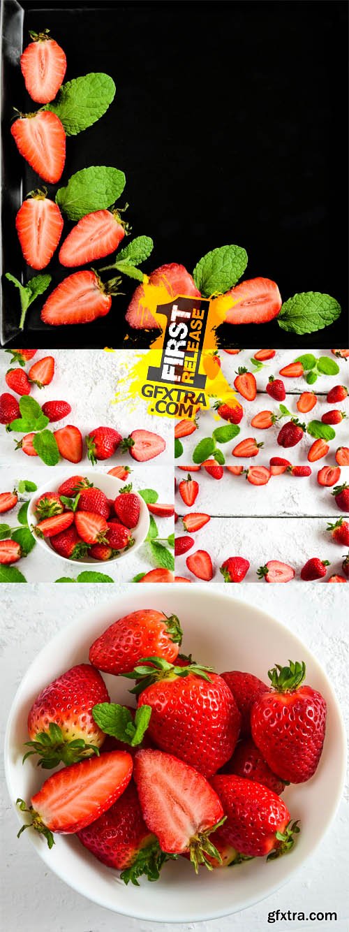 Photo Set - Fresh Strawberries Photo Set - Fresh Strawberries