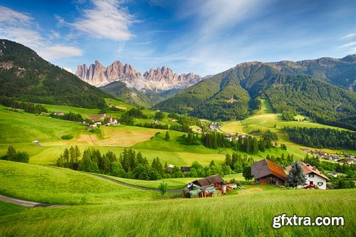 Collection Alps Alpine mountain cliff top resort mountain field meadow landscape 25 HQ Jpeg