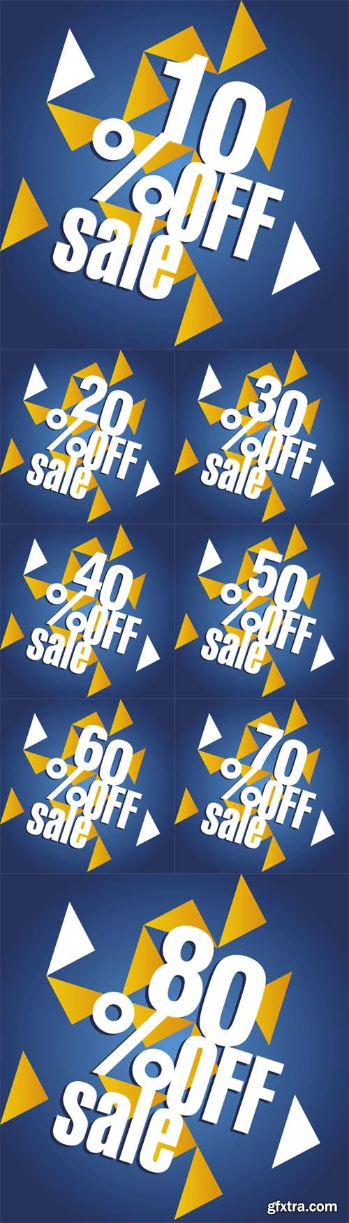 Vector Set - Sale Percent off Abstract Backgrounds Vector Set - Sale Percent off Abstract Backgrounds