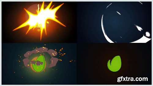 Videohive 60 Quick Cartoon Logo Reveal Pack &128 Cartoon FX in 9 Packs 13026904