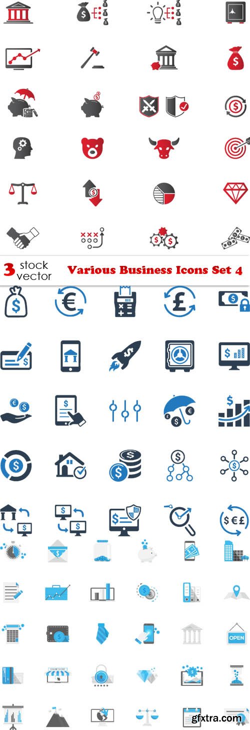 Vectors - Various Business Icons Set 4
