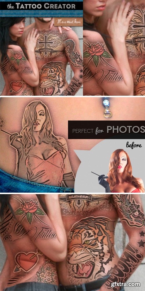 CM 24200 - Tattoo Creator Photoshop Mockup