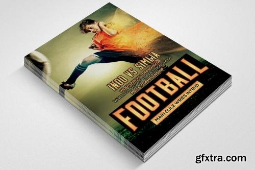 CreativeMarket 7 Soccer FootBall Match Flyer Bundle 571019