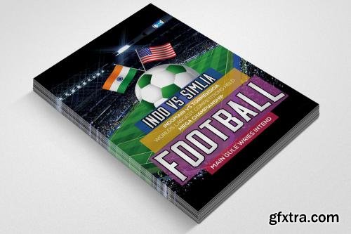CreativeMarket 7 Soccer FootBall Match Flyer Bundle 571019