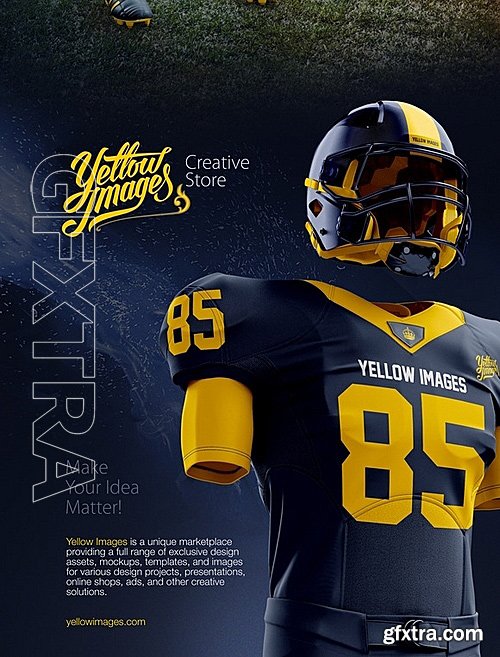 Cm American Football Kit Mockup 632398 Gfxtra