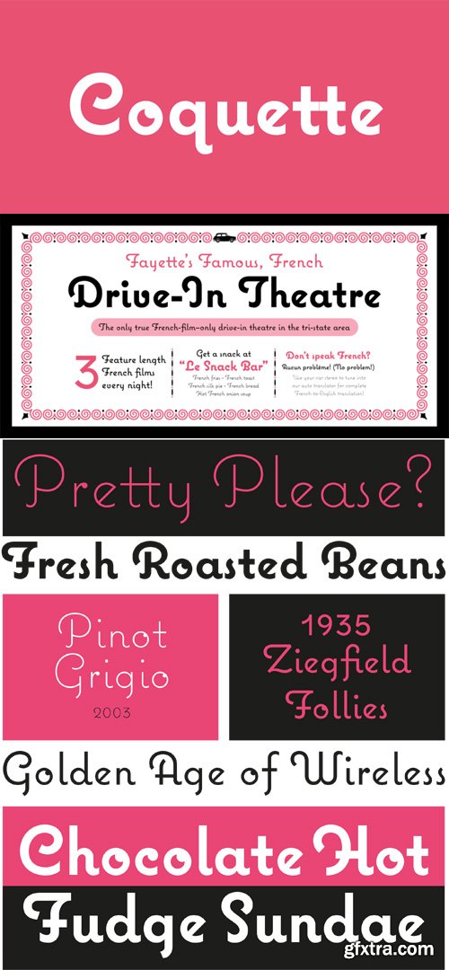 Coquette Font Family $59