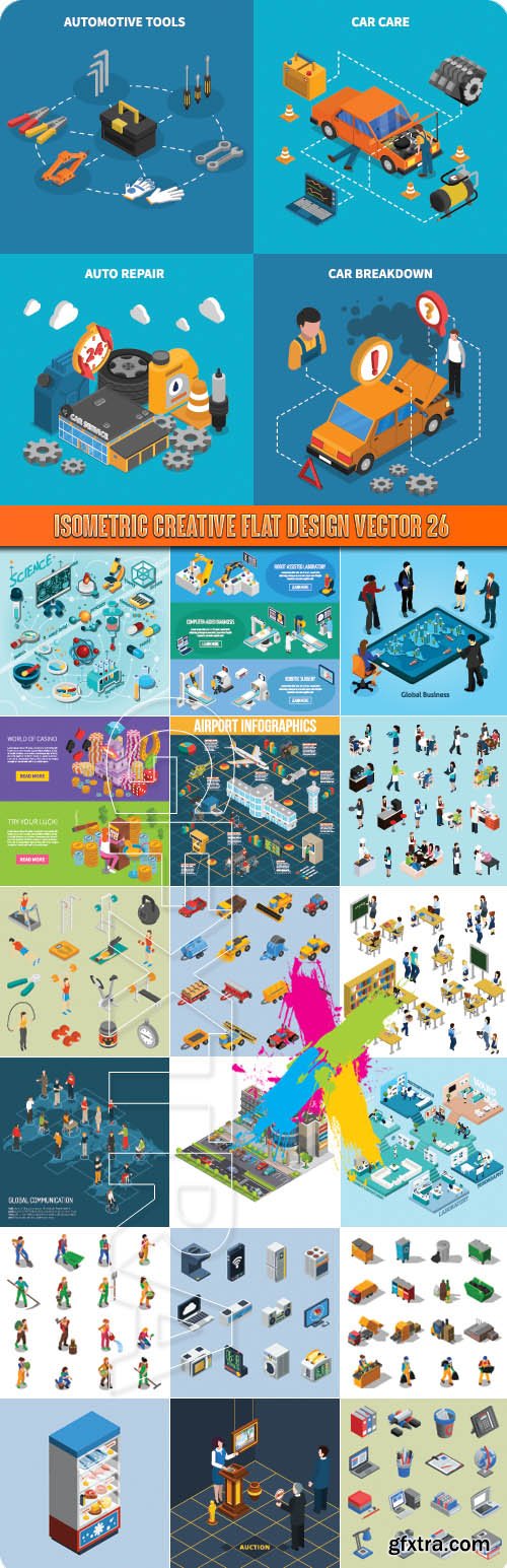 Isometric creative flat design vector 26