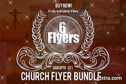 CM - 6 Jesus Church Flyer Bundle 614688 CM - 6 Jesus Church Flyer Bundle 614688
