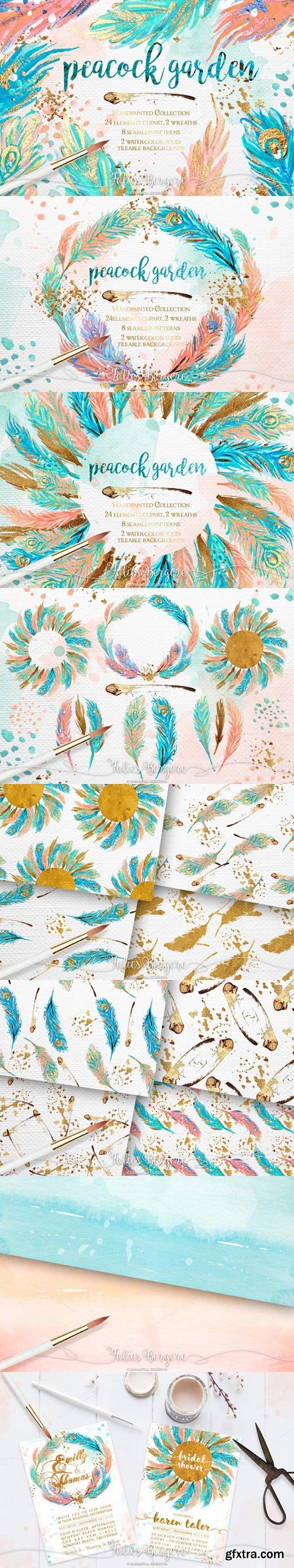 Peacock Garden 36xPNG 648237