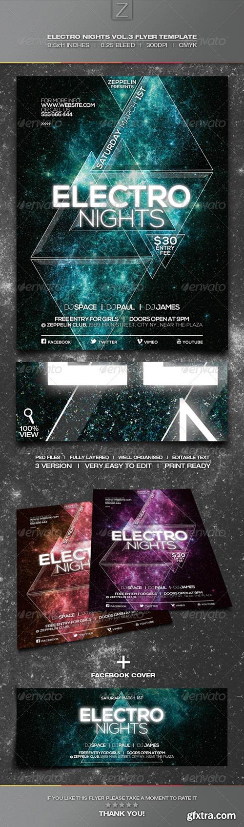 GraphicRiver - Electro Nights Vol.3 Flyer Template 6837353 GraphicRiver - Electro Nights Vol.3 Flyer Template 6837353