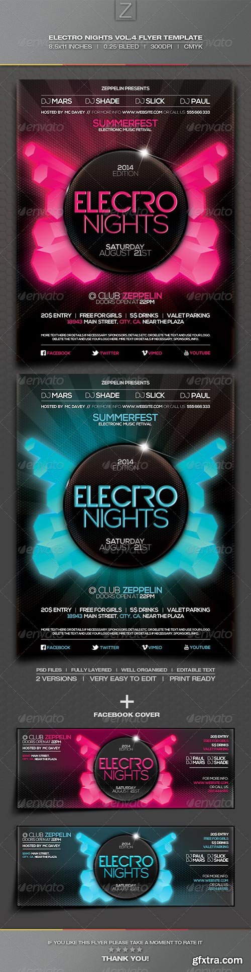 GraphicRiver - Electro Nights Vol.4 Flyer Template 6922851 GraphicRiver - Electro Nights Vol.4 Flyer Template 6922851