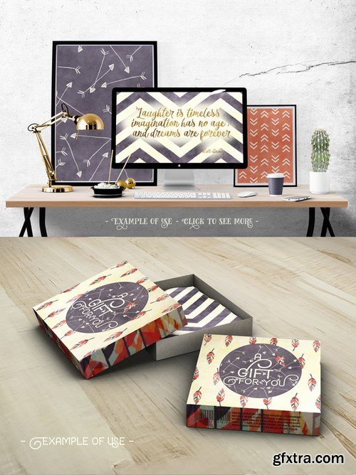 CM - Watercolor Aztec Digital Paper 124634 CM - Watercolor Aztec Digital Paper 124634