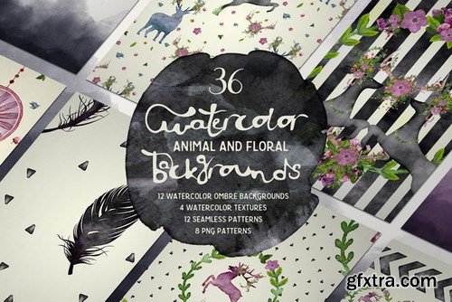 CM - 36 Watercolor Pattern and Background 231646 CM - 36 Watercolor Pattern and Background 231646