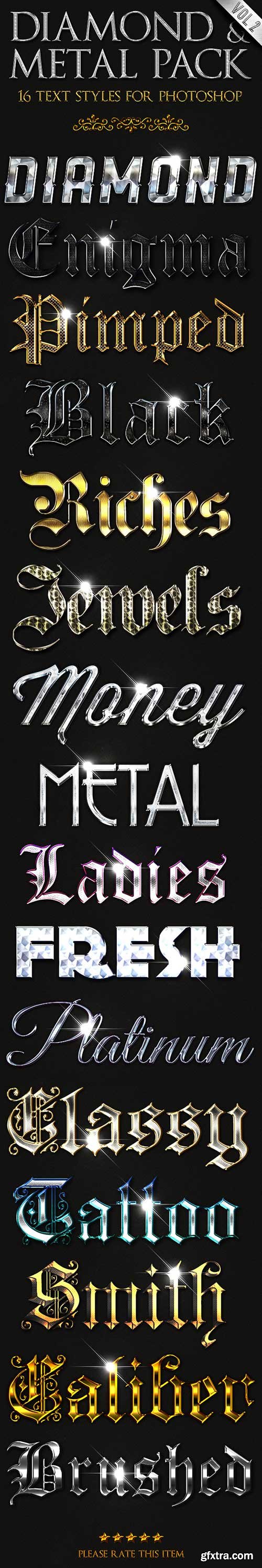 GraphicRiver - Diamond & Metal vol. 2 - Text Styles 2819292 GraphicRiver - Diamond & Metal vol. 2 - Text Styles 2819292