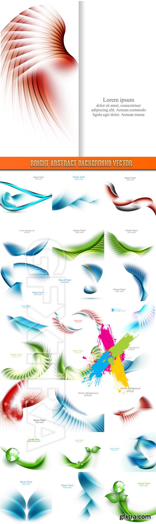 Bright abstract background vector
