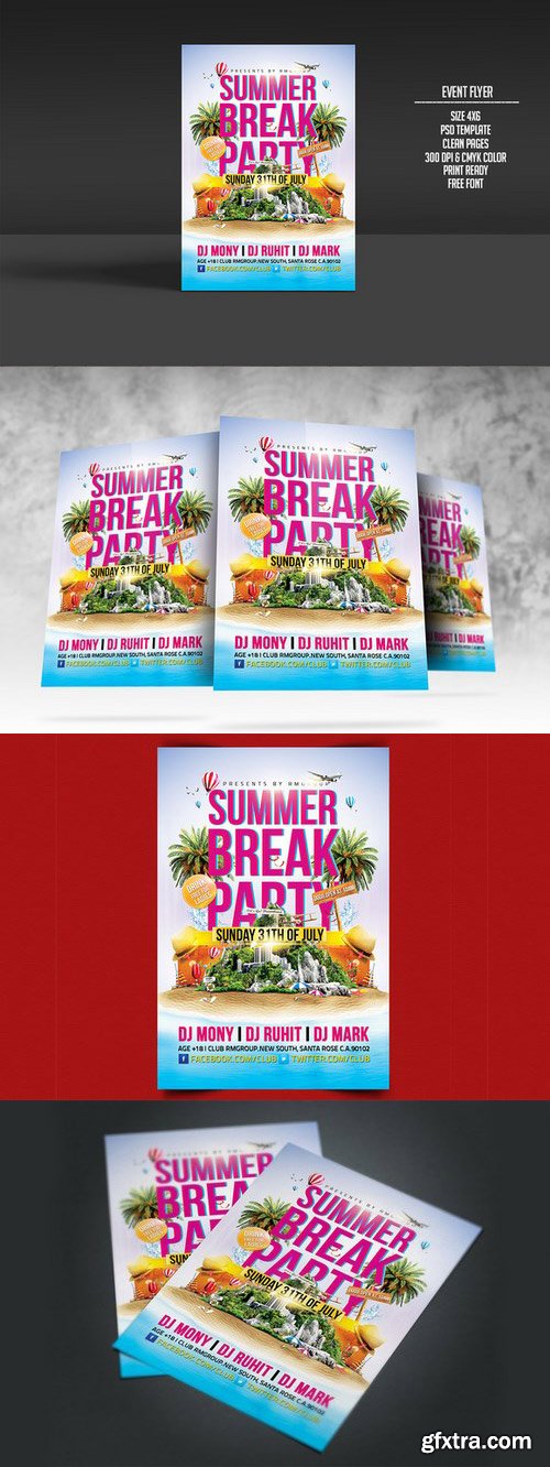 CM - Summer Break Party Flyer 256518 CM - Summer Break Party Flyer 256518