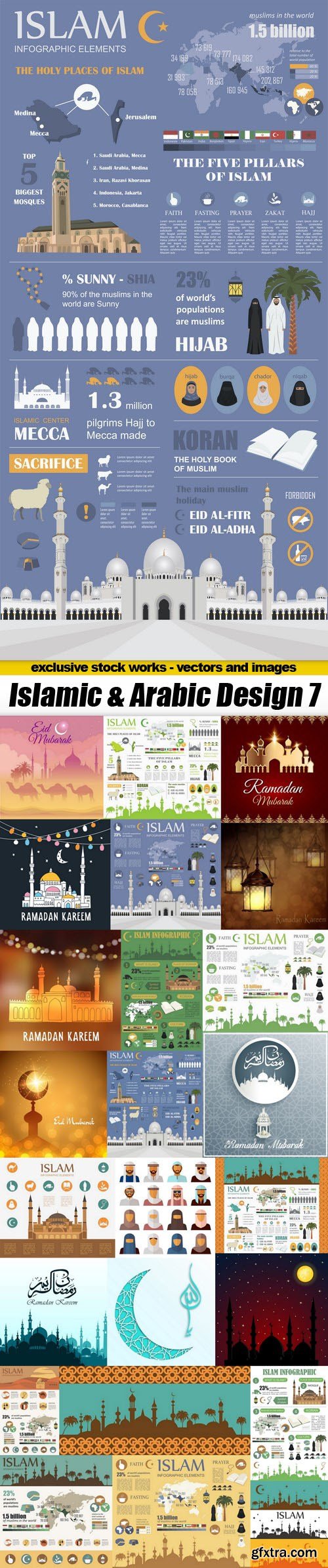 Islamic &amp; Arabic Design 7 - 25xEPS