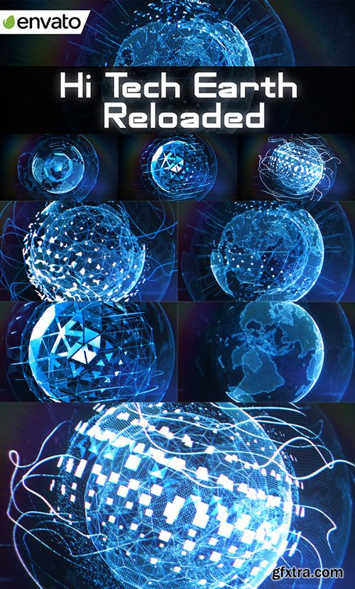 Videohive - Hi Tech Earth Reloaded / Element 3D - 11499503