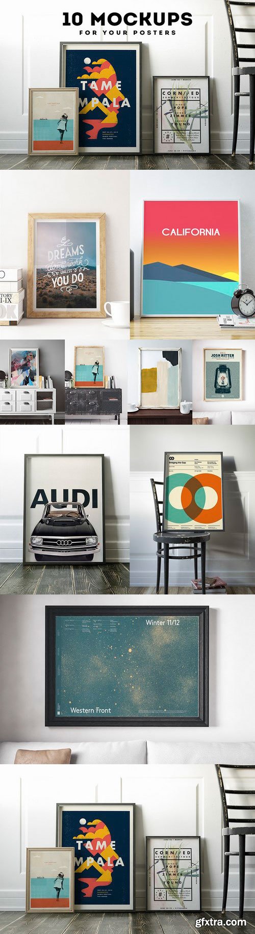 CM - Poster Frame Mockup Set 649196 CM - Poster Frame Mockup Set 649196